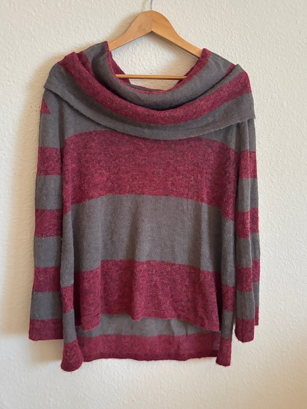 Free People Lulu Rugby Striped Sweater Alpaca Small
